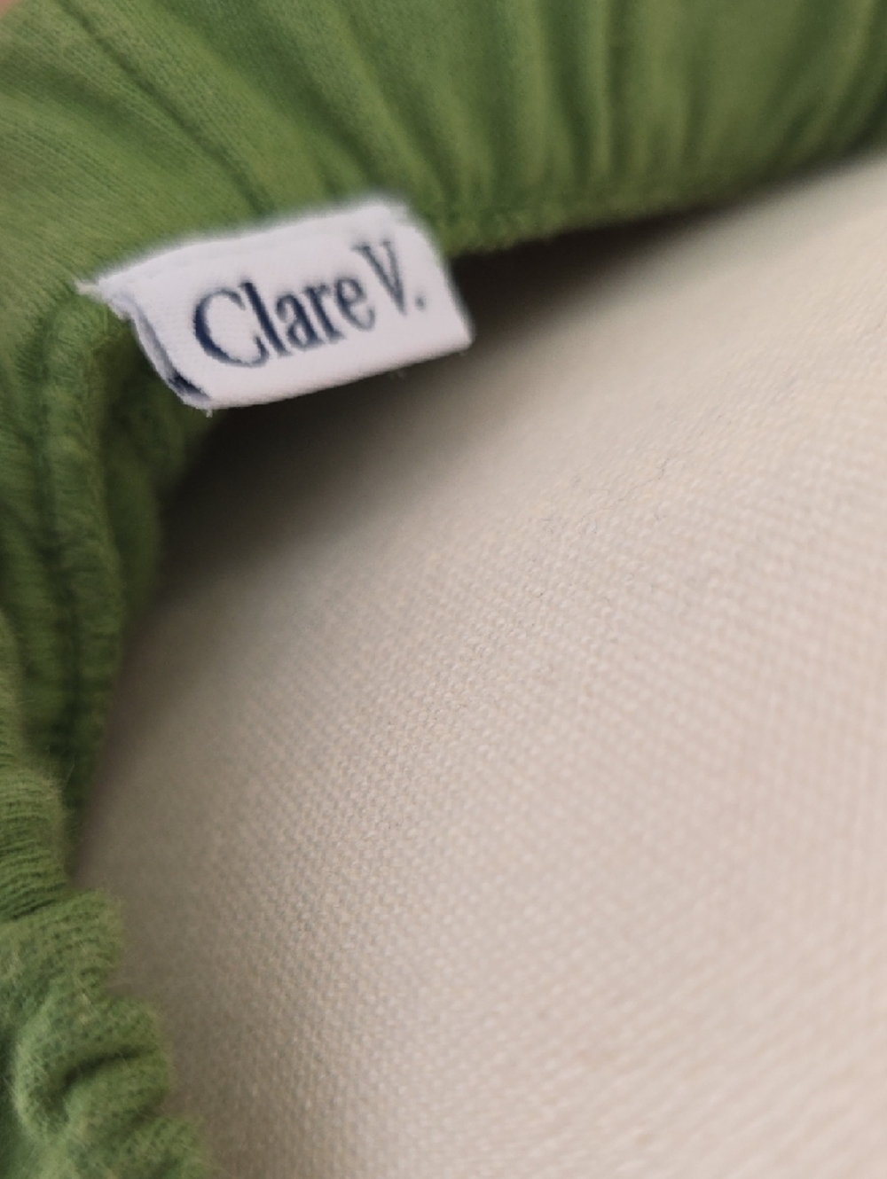 Clare V Olive Green Womens  Sweatpants with Purple Tiger Motif - Picture 2 of 6